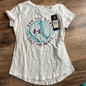 Girl’s Under Armour Softball Tee Shirt